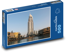 Dubaj - dom towarowy, mesto.jpg Puzzle 500 elementów - 46x30 cm