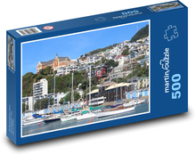 Wellington - Nový Zéland, lodě Puzzle 500 dílků - 46 x 30 cm
