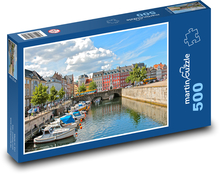 Kodaň - Dánsko, lode Puzzle 500 dielikov - 46 x 30 cm