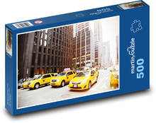 Żółta taksówka - Nowy Jork Puzzle 500 elementów - 46x30 cm