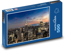 New York - Amerika, USA Puzzle 500 dílků - 46 x 30 cm