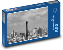 Paříž - Eifellova věž, Francie Puzzle 500 dílků - 46 x 30 cm