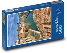 Budynek - most łukowy, przyroda Puzzle 500 elementów - 46x30 cm