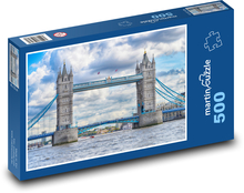 Tower Bridge - Londýn, Temže Puzzle 500 dílků - 46 x 30 cm