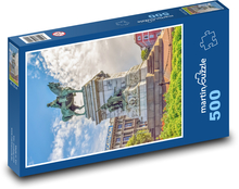 Platz - Statue, Denkmal Puzzle 500 Teile - 46 x 30 cm