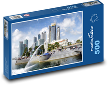Singapur - Azja, miasto Puzzle 500 elementów - 46x30 cm