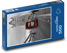 Londýn - bus, Anglicko Puzzle 500 dielikov - 46 x 30 cm 