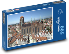 Polska - Gdańsk, historyczne centrum Puzzle 500 elementów - 46x30 cm