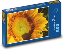 Slunečnice - žlutý květ, rostlina Puzzle 500 dílků - 46 x 30 cm