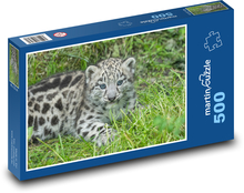 Mládě sněžného leoparda Puzzle 500 dílků - 46 x 30 cm