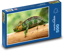 Green chameleon Puzzle of 500 pieces - 46 x 30 cm 