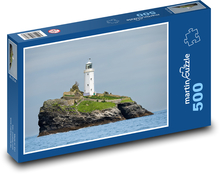 Maják Cornwall - moře, příroda Puzzle 500 dílků - 46 x 30 cm