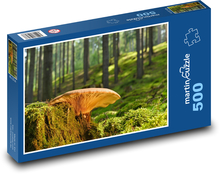 Houba na pařezu - les, příroda Puzzle 500 dílků - 46 x 30 cm