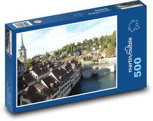 Szwajcaria - Berno, miasto Puzzle 500 elementów - 46x30 cm
