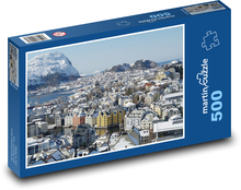 Norwegen - Stadt Puzzle 500 Teile - 46 x 30 cm