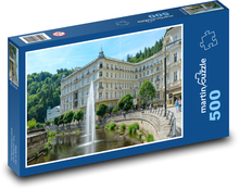 Karlsbad - Wasserbrunnen Puzzle 500 Teile - 46 x 30 cm