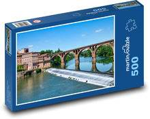 Albi - Frankreich, Brücke über den Fluss Puzzle 500 Teile - 46 x 30 cm