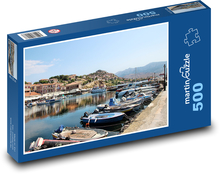Molivos - port, Greece Puzzle of 500 pieces - 46 x 30 cm 