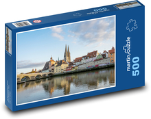 Regensburg - Donau, Deutschland Puzzle 500 Teile - 46 x 30 cm