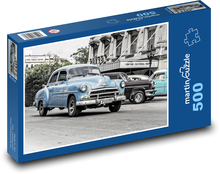 Auto - modré, automobil Puzzle 500 - 46x30 cm