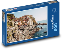 Manarola - Taliansko, mesto pri mori Puzzle 500 dielikov - 46 x 30 cm 