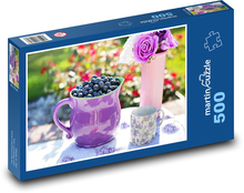 Čučoriedky - letné ovocie Puzzle 500 dielikov - 46 x 30 cm 