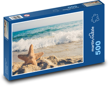 Waves at sea - starfish, beach Puzzle of 500 pieces - 46 x 30 cm 