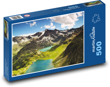 Horské jazero - Taliansko Puzzle 500 dielikov - 46 x 30 cm 