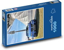 Blue sports car in Munich Puzzle 1000 pieces - 60 x 46 cm