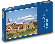 Nemecko - Bavorsko, domy Puzzle 1000 dielikov - 60 x 46 cm 