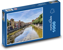 Girona - Hiszpania, rzeka Puzzle 1000 elementów - 60x46 cm