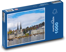 Lucern - Švajčiarsko Puzzle 1000 dielikov - 60 x 46 cm