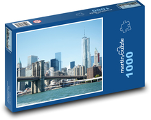 New York - Brooklyn, most Puzzle 1000 dílků - 60 x 46 cm