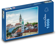 Zámecká věž - Český Krumlov, Puzzle 1000 dílků - 60 x 46 cm