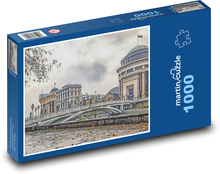 Budovy - most, rieka Puzzle 1000 dielikov - 60 x 46 cm 