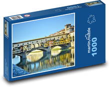 Most we Florencji - Włochy Puzzle 1000 elementów - 60x46 cm