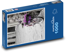 Fahrrad mit Blumen Puzzle 1000 Teile - 60 x 46 cm