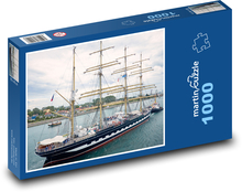 Loď na moři Puzzle 1000 - 60x46 cm