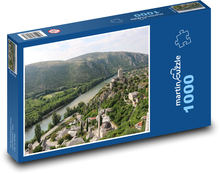 Bosna - příroda, řeka Puzzle 1000 dílků - 60 x 46 cm