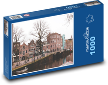 Bridge - Amsterdam, canal Puzzle 1000 pieces - 60 x 46 cm 