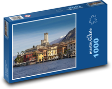 Malcesine - Itálie, moře Puzzle 1000 dílků - 60 x 46 cm