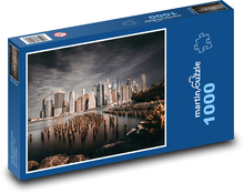 New York - mesto, mrakodrapy Puzzle 1000 dielikov - 60 x 46 cm 