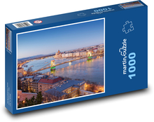 Budapešť v noci Puzzle 1000 dílků - 60 x 46 cm
