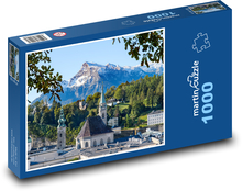 Mesto - hory, príroda Puzzle 1000 dielikov - 60 x 46 cm 