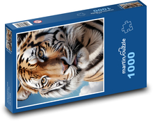 Tiger - Katze Puzzle 1000 Teile - 60 x 46 cm