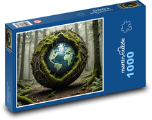 Glóbus v lese Puzzle 1000 dielikov - 60 x 46 cm 