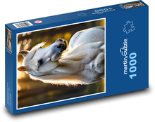 Nádherný bílý kůň  Puzzle 1000 dílků - 60 x 46 cm