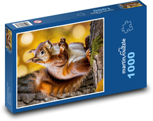 Eichhörnchen - Waldtier Puzzle 1000 Teile - 60 x 46 cm