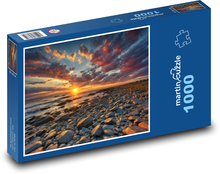 Západ slnka pri pobreží Puzzle 1000 dielikov - 60 x 46 cm 
