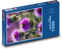 Purple Thistle Puzzle 1000 pieces - 60 x 46 cm 